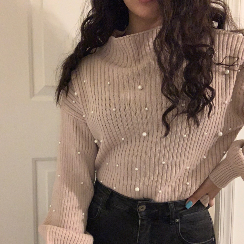 Pearl Turtleneck Sweater